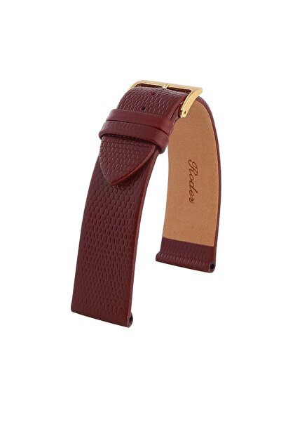 RODER R4157 Deri Kayış - Bordo - 14mm