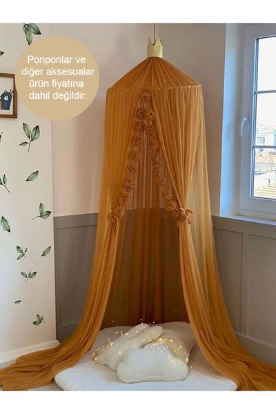 PAMUKA Tül Cibinlik Basic Mustard