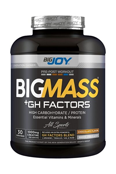 Bigjoy BIGMASS Gainer GH FACTORS Çikolata Aromalı 3000g