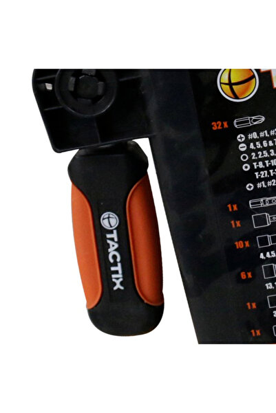 Tactix 900154 55-Piece Stubby Tool Set with 1/4inch Drive