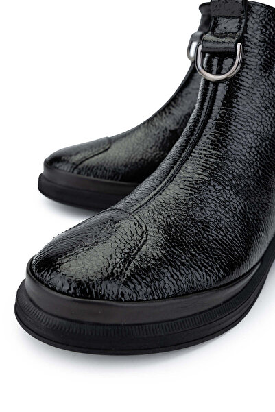 Tamer Tanca Kadın Hakiki Deri Siyah Casual Bot