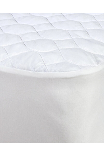 Madame Coco Eleta Kapitoneli Fitted King Size Yatak Alezi - Beyaz