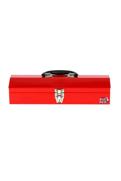 TORIN Big Stainless Steel and Plastic Tool Box with Clasp Lock