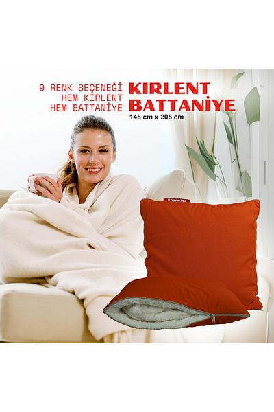 XPERMATE Tv Blanket Cushion Blanket Throw Pillow Welsoft Blanket Travel Pillow Airplane Pillow 145X205Tile