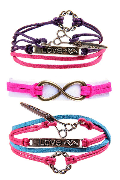 Dejavu حزمة سوار للجنسين بحجم قابل للتعديل مع تفاصيل حبل وجلد