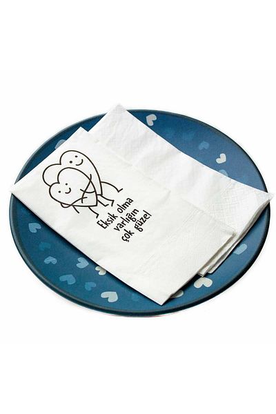 PALTO TASARIM Missing because Its Very Beautiful Patterned Napkin - 20 Pack Patterned Presentation Napkin