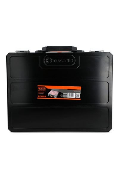 Tactix Steel Organiser Case with Comfort-Grip Handle 42.6 x 32.4cm