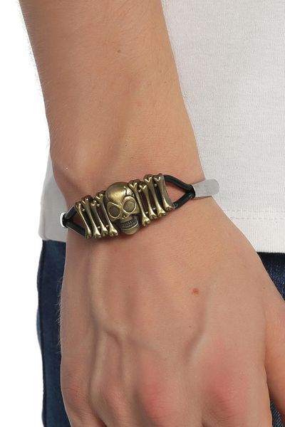 Dejavu Unisex Bracelet Bundle with Skull Soul and Cobra Figure Detail