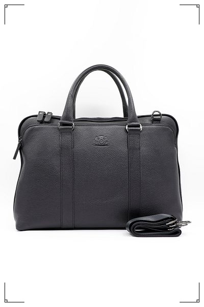 Derimo Leather حقيبة كمبيوتر محمول وحقيبة من الجلد الطبيعي