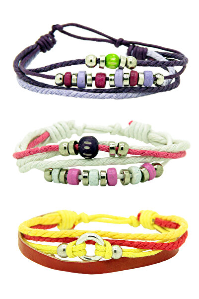 Dejavu حزمة سوار للجنسين بحجم قابل للتعديل مع تفاصيل حبل