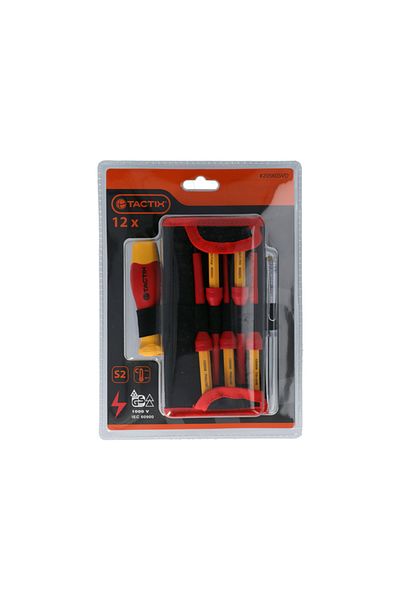 Tactix 12-Piece Insulated Changeable Screwdriver Set 205605VD