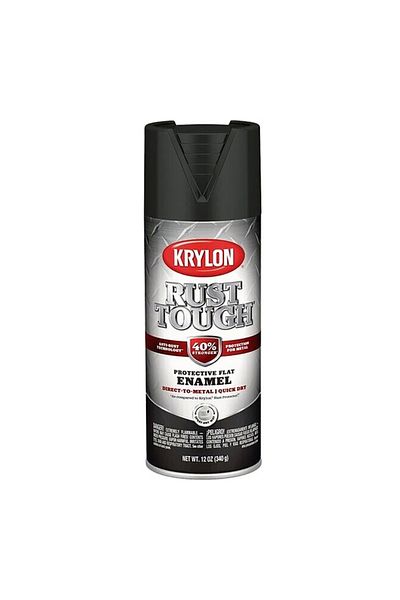 Krylon Anti-Rust Technology Flat Enamel Spray Paint 12oz K09218008