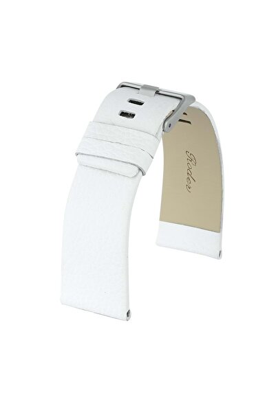 RODER حزام جلد R4109 - أبيض - 24x24 ملم