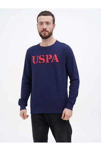 U.S. Polo Assn. ΠΟΛΟ Η.Π.Α 1450003   ΜΠΡΟΣΤΙΝΟ ΜΕΓΑΛΟ ΓΡΑΜΜΑ ΙΔΡΩΤΗΣ - ΜΠΛΕ ΜΠΛΕ - L - ST07840-ΣΚΟΥΡΟ ΜΠΛΕ-L