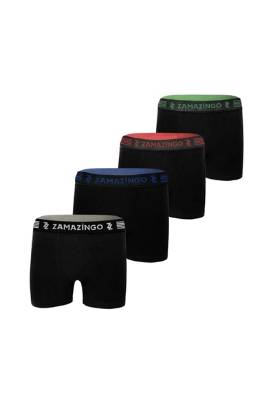 Butik 4'lü pamuklu likralı erkek boxer, terletmeyen, hediyelik, damat bohçası