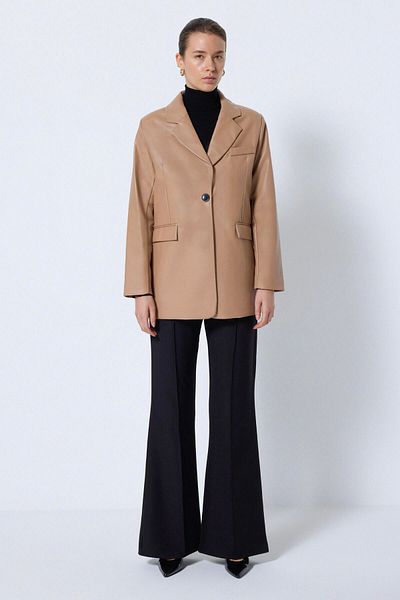 Touché Privé Δερμάτινο μπουφάν Blazer