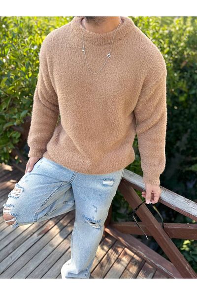elkumoda Пуловер Oversize Polary - Не се образуват топчета, естествен памук, удобна кройка, ежедневен плюш