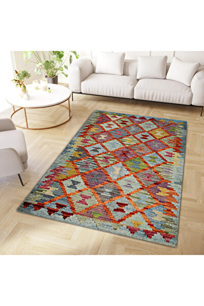 Rugs Modern Halı Melisa Koleksiyonu  Çok Renkli Etnik Desenli Dokuma Taban Mo...