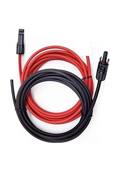 Ege Kablo Mc4 Soketli (1+1) 2 Metre 6 mm Güneş Paneli Solar Kablo