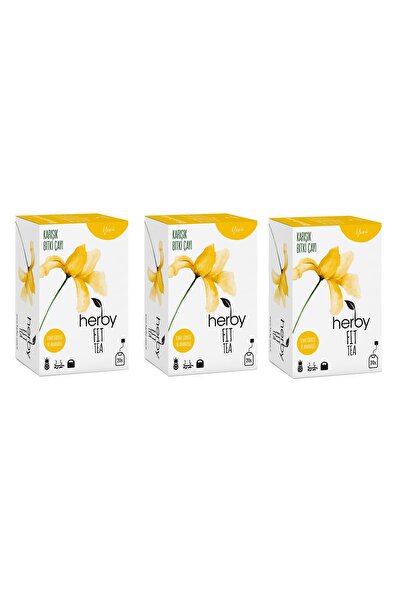 Herby Fit Tea Elma Sirkeli Ananaslı Diyete Destek Form Bitki Çayı 3'lü Paket