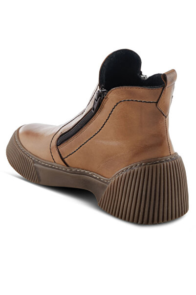 İNZE AYAKKABI Brown Genuine Leather Boots - Model Name: Sedef