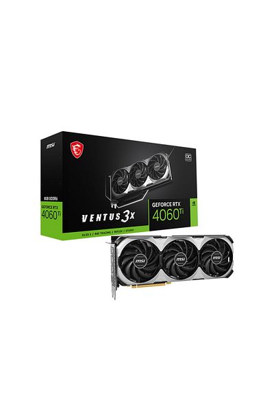 MSI بطاقة رسومات Geforce Rtx 4060 Ti Ventus 3x E 8g Oc Rtx4060ti 8gb Gddr6 128bit Dlss 3 Nvidia
