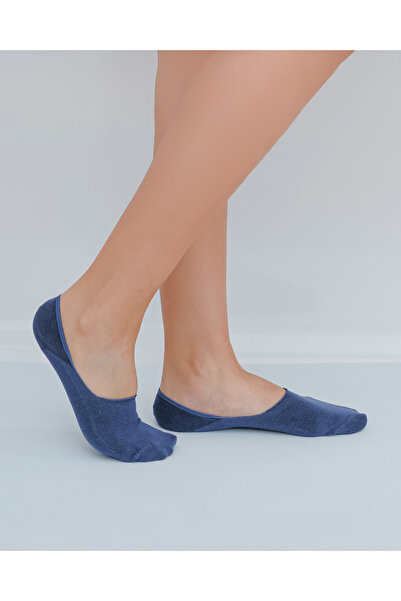 Calverton Socks 3-Piece Burgundy/Navy Blue/Cream Bamboo Silicone Plain Women'S/Men's Ballerina Socks