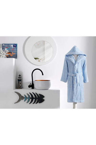 Özdilek Ashley Kapüşonlu Bambu Çocuk Bornozu 11/12 Yaş