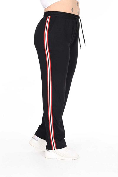 Esina Pantaloni de trening cu picior tub din țesătură modal pentru femei