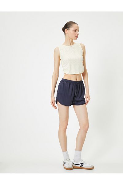 Koton Sports Half Athlete Side Drape Detailed Crew Neck