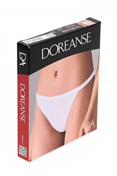 Doreanse Women's 92% Cotton Corded V-String 6124