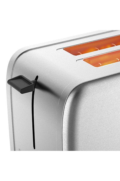 DOTS Toaster with Two Slots, Size 36X36 Cm - 1050 Watt - Silver