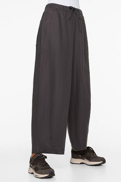 Oysho 100% linen barrel trousers