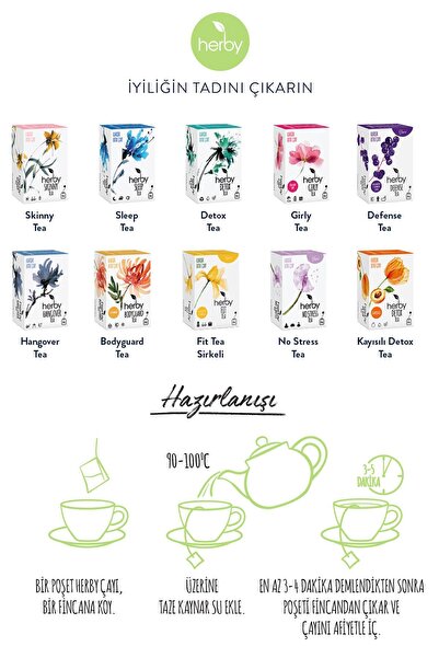 Herby Sleep Tea Uyku Öncesi Rahatlatıcı Pasifloralı Bitki Çayı 2'li Paket