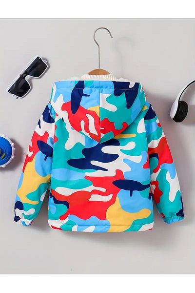 LADİN New Season Inner Plush Kids Coat 100% Cotton