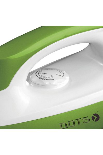 DOTS مكواة جافة، 220-240 فولت، 50/60 هرتز - 1300 واط - أخضر وأبيض