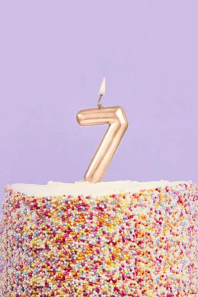 Le Mabelle Gold Number 7 Candle