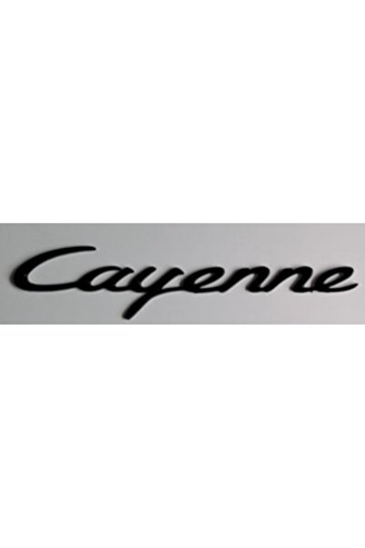 Generic Brand Porsche Compatible Writing Cayenne 3*25 cm Large Black