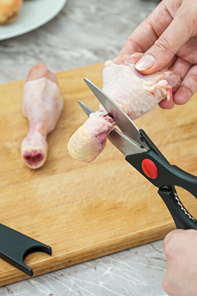 Hayveys Çok Amaçlı Ultra Keskin Mutfak Makası Balık Tavuk Et Sebze Makası