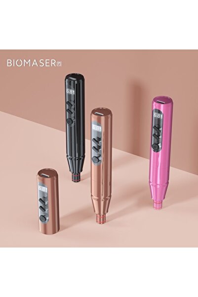 BİOMASER P3 BİOMASER KABLOSUZ KALICI MAKYAJ KAŞ EYELİNER DUDAK DÖVME DERMAPEN CİHAZI
