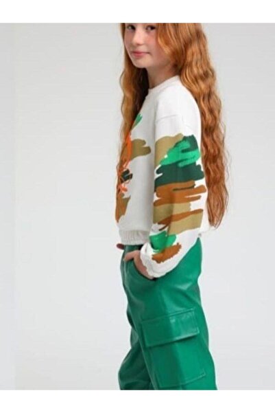 Escabel Hanorac de camuflaj cu imprimeu Maya pentru fete