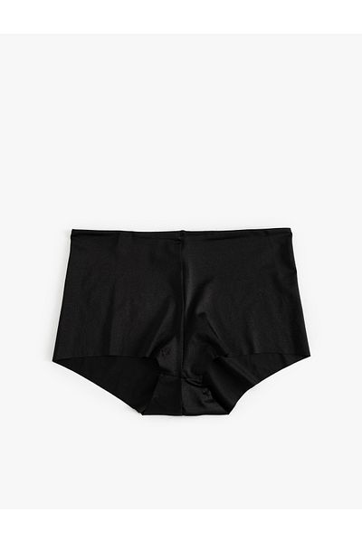 Koton Hotpants-Boxershorts mit extra hoher Taille, lasergeschnittener Mikrogewebe