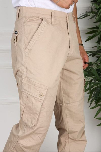 FRANKNESS JNS New Season Gabardine Cargo Pants - Άνετη εφαρμογή και Lycra με τσέπες