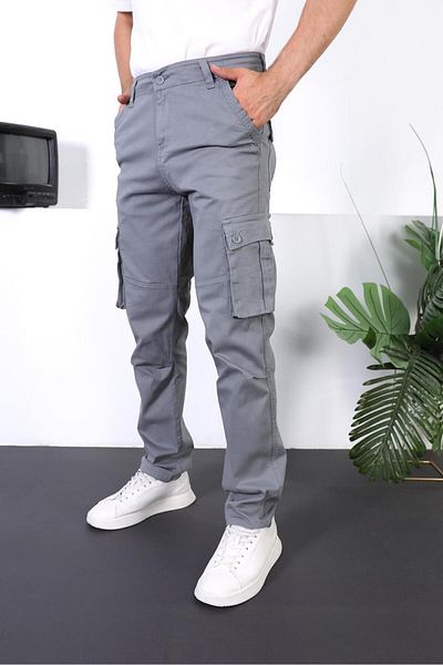 FRANKNESS JNS New Season Gabardine Cargo Pants - Comfortable Cut and Pocket Lycra