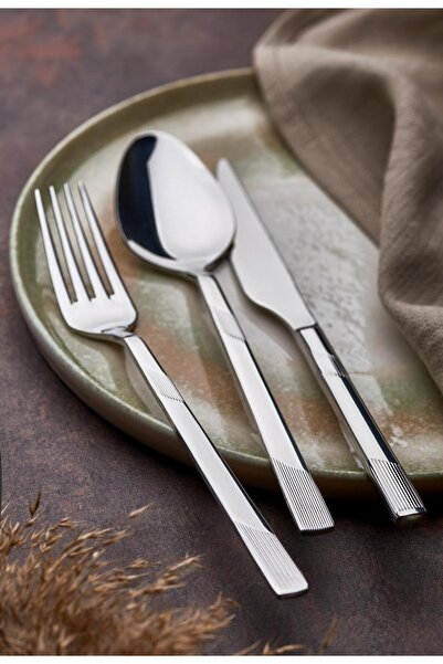 on-on İnci 60 Parça Çatal Kaşık Bıçak Seti 18/10