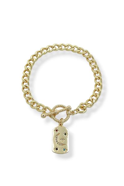 Çlk Accessories سوار قفل أمامي موديل ستون ستار الفاخر