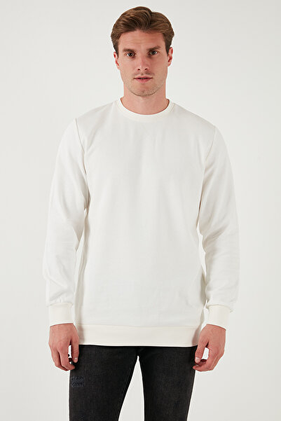 Buratti Çizgili Pamuklu Bisiklet Yaka Sweat Erkek Sweat 5905241