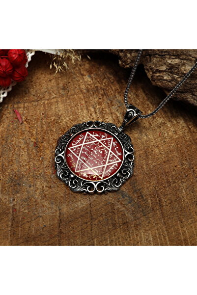 Sima Silver Gümüş Davut Yıldızı Süleyman Mührü Gümüş Kolye Takı