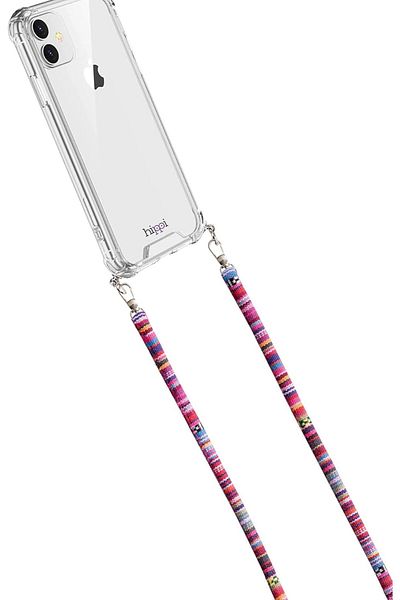 Cetking Colorful 110 cm cord compatible with all phones and fabric phone strap with neck strap (colorful)