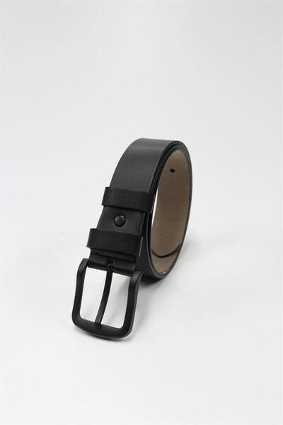 İmza Μαύρη ζώνη από συνθετικό δέρμα Analin 1046225101